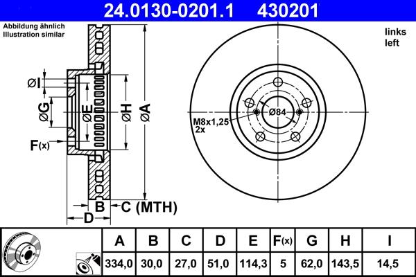 ATE 24.0130-0201.1 - Discofreno autozon.pro