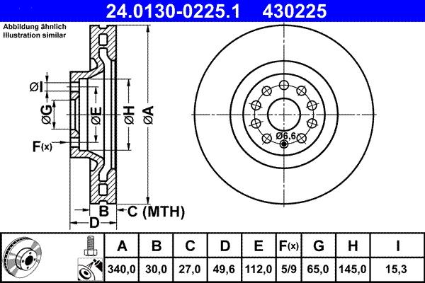 ATE 24.0130-0225.1 - Discofreno autozon.pro