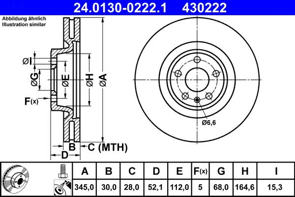 ATE 24.0130-0222.1 - Discofreno autozon.pro