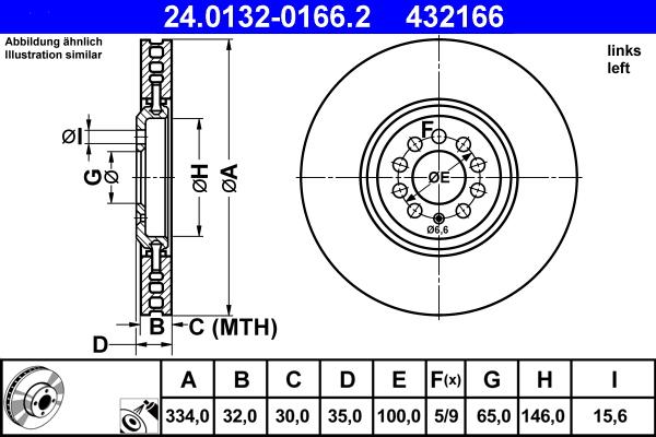 ATE 24.0132-0166.2 - Discofreno autozon.pro