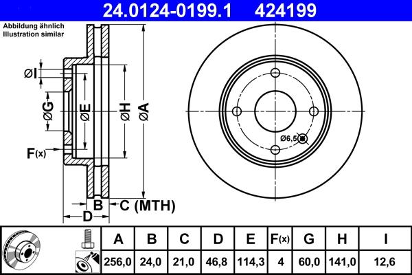 ATE 24.0124-0199.1 - Discofreno autozon.pro