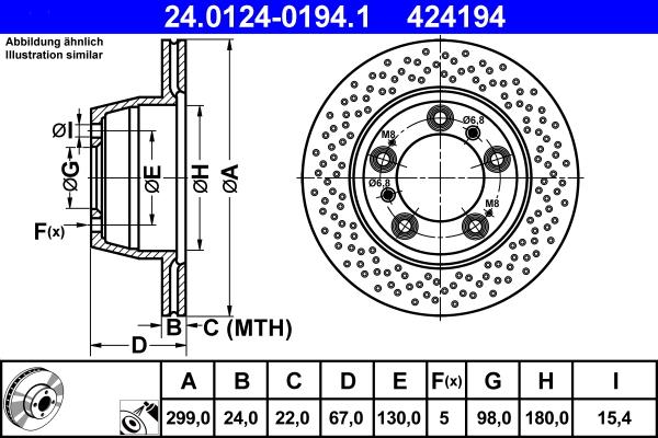 ATE 24.0124-0194.1 - Discofreno autozon.pro