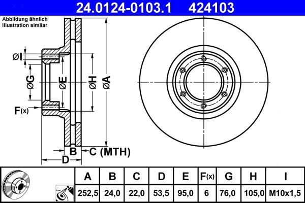 ATE 24.0124-0103.1 - Discofreno autozon.pro