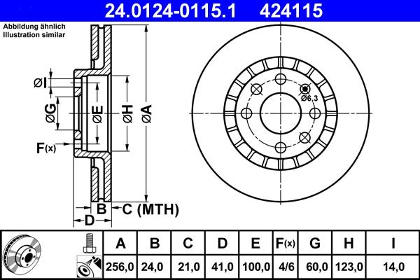 ATE 24.0124-0115.1 - Discofreno autozon.pro