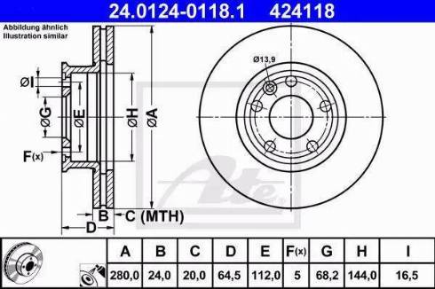 Alpha Brakes HTP-VW-026 - Discofreno autozon.pro