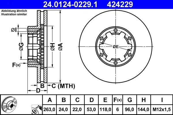 ATE 24.0124-0229.1 - Discofreno autozon.pro