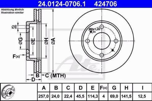 Alpha Brakes HTP-HY-506 - Discofreno autozon.pro