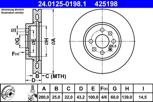 ATE 24.0125-0198.1 - Discofreno autozon.pro