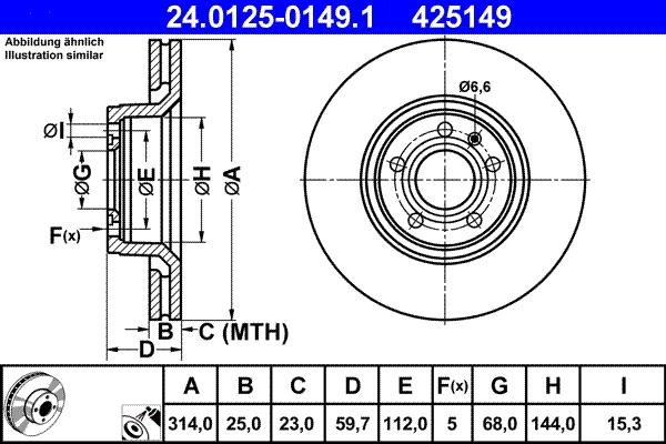 ATE 24.0125-0149.1 - Discofreno autozon.pro