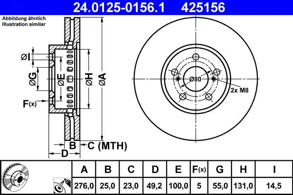 ATE 24.0125-0156.1 - Discofreno autozon.pro