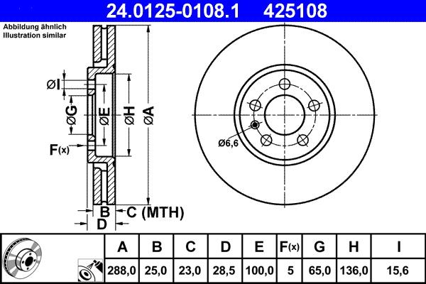 ATE 24.0125-0108.1 - Discofreno autozon.pro