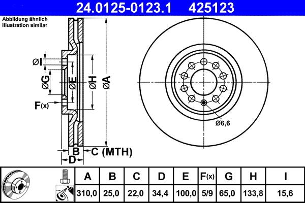 ATE 24.0125-0123.1 - Discofreno autozon.pro