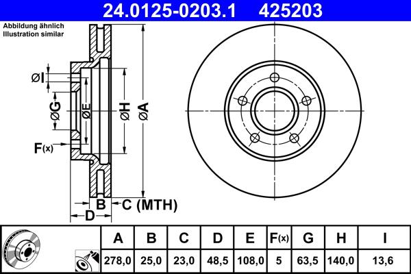 ATE 24.0125-0203.1 - Discofreno autozon.pro