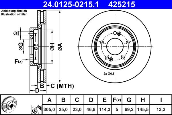 ATE 24.0125-0215.1 - Discofreno autozon.pro