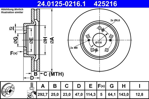 ATE 24.0125-0216.1 - Discofreno autozon.pro