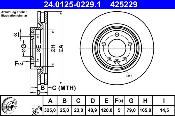 ATE 24.0125-0229.1 - Discofreno autozon.pro