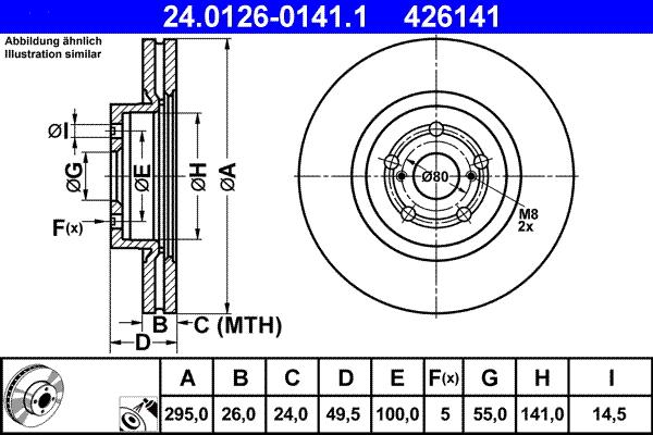 ATE 24.0126-0141.1 - Discofreno autozon.pro