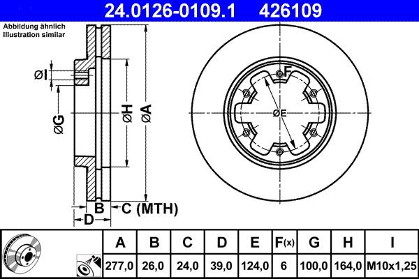 ATE 24.0126-0109.1 - Discofreno autozon.pro