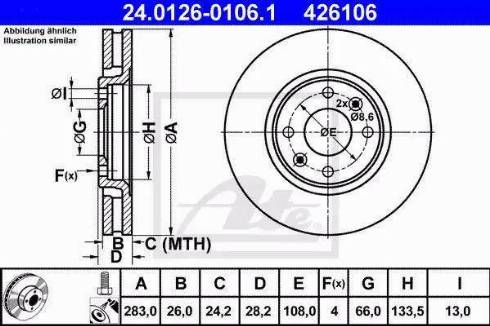 Alpha Brakes HTP-PE-008 - Discofreno autozon.pro