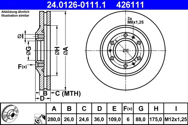 ATE 24.0126-0111.1 - Discofreno autozon.pro