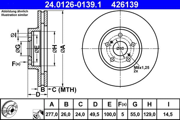 ATE 24.0126-0139.1 - Discofreno autozon.pro