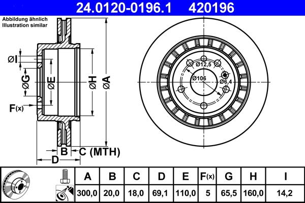 ATE 24.0120-0196.1 - Discofreno autozon.pro