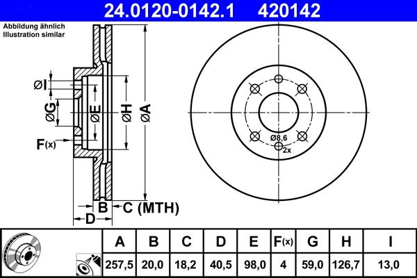 ATE 24.0120-0142.1 - Discofreno autozon.pro