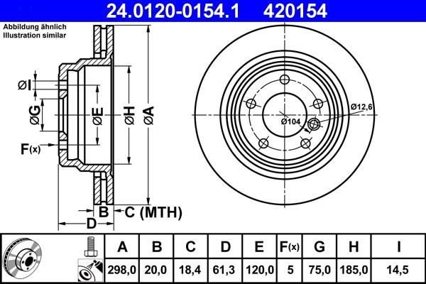 ATE 24.0120-0154.1 - Discofreno autozon.pro