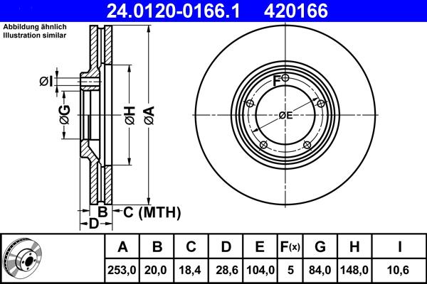 ATE 24.0120-0166.1 - Discofreno autozon.pro