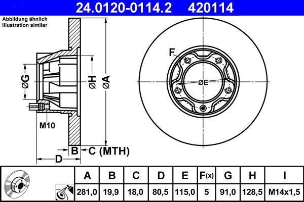 ATE 24.0120-0114.2 - Discofreno autozon.pro