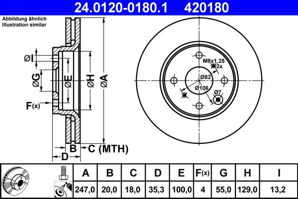 ATE 24.0120-0180.1 - Discofreno autozon.pro