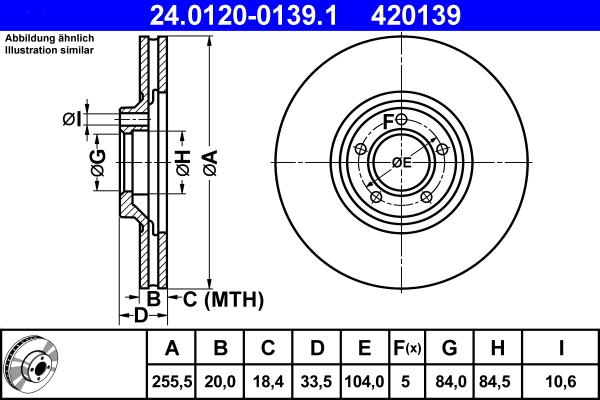 ATE 24.0120-0139.1 - Discofreno autozon.pro