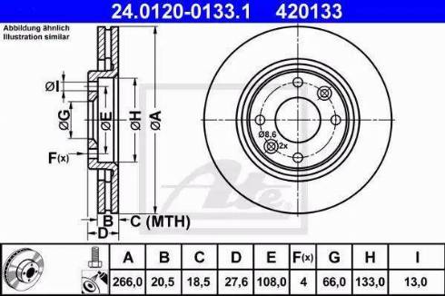 Alpha Brakes HTP-CT-006 - Discofreno autozon.pro