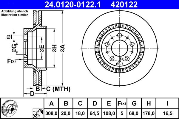 ATE 24.0120-0122.1 - Discofreno autozon.pro