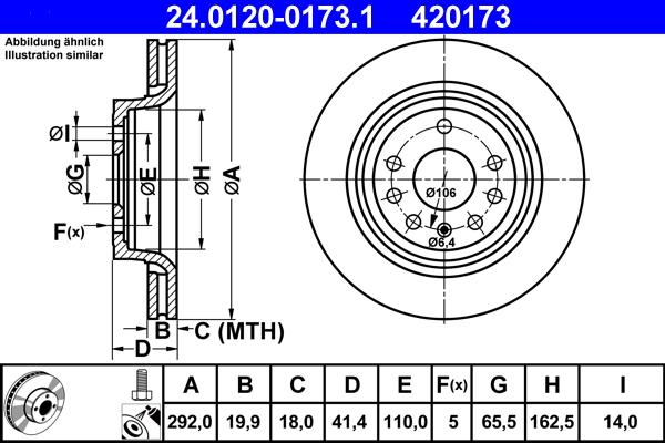 ATE 24.0120-0173.1 - Discofreno autozon.pro