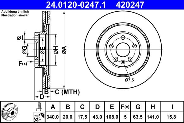 ATE 24.0120-0247.1 - Discofreno autozon.pro