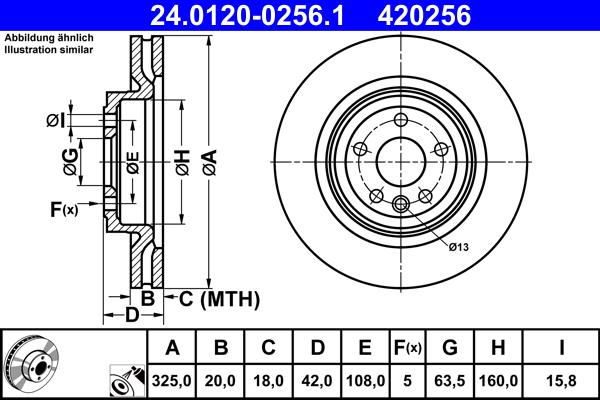 ATE 24.0120-0256.1 - Discofreno autozon.pro