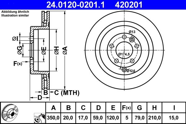 ATE 24.0120-0201.1 - Discofreno autozon.pro