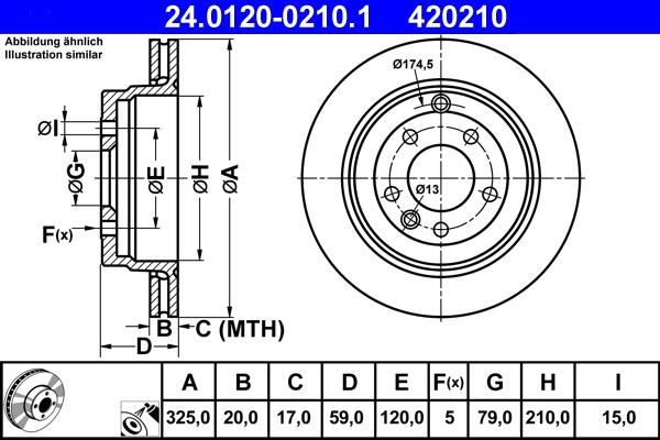 ATE 24.0120-0210.1 - Discofreno autozon.pro