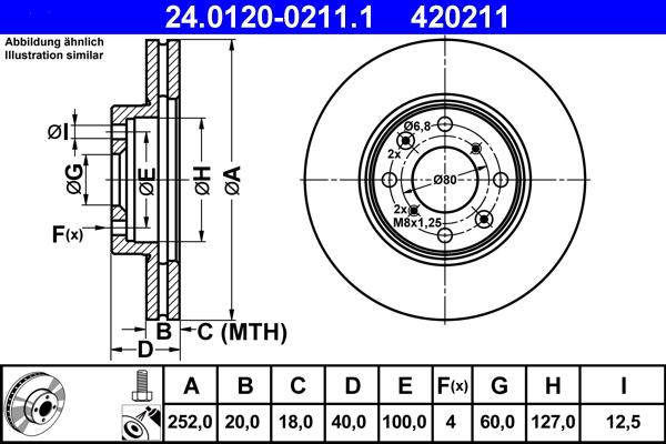 ATE 24.0120-0211.1 - Discofreno autozon.pro