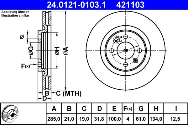 ATE 24.0121-0103.1 - Discofreno autozon.pro