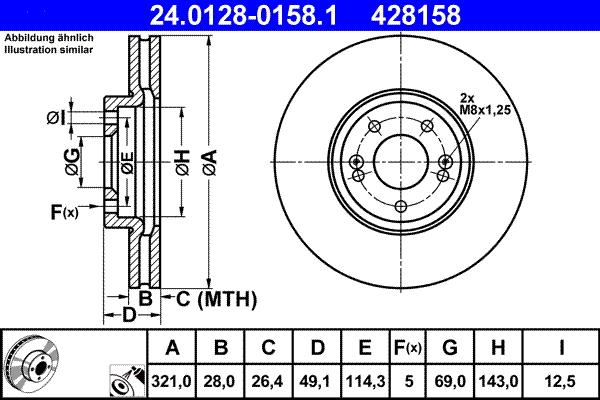 ATE 24.0128-0158.1 - Discofreno autozon.pro