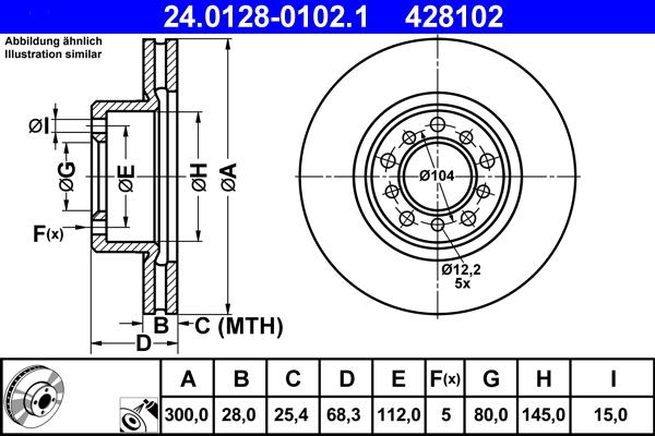 ATE 24.0128-0102.1 - Discofreno autozon.pro