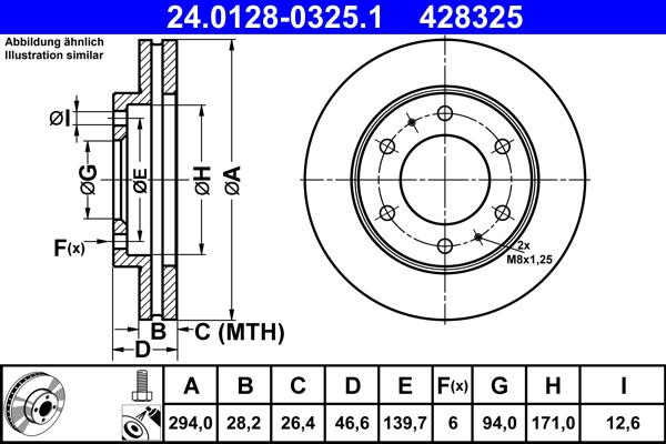 ATE 24.0128-0325.1 - Discofreno autozon.pro