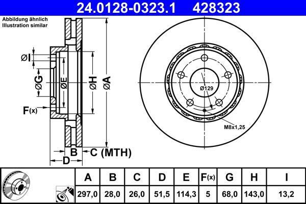 ATE 24.0128-0323.1 - Discofreno autozon.pro