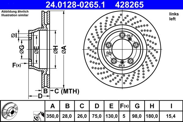 ATE 24.0128-0265.1 - Discofreno autozon.pro