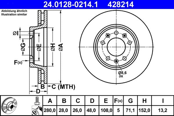 ATE 24.0128-0214.1 - Discofreno autozon.pro