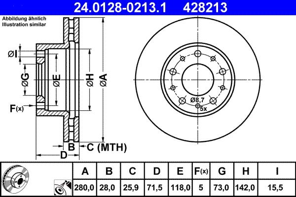 ATE 24.0128-0213.1 - Discofreno autozon.pro