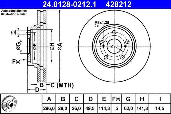 ATE 24.0128-0212.1 - Discofreno autozon.pro