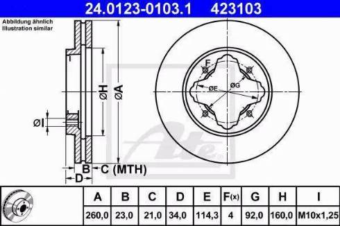 Alpha Brakes HTP-HD-023 - Discofreno autozon.pro